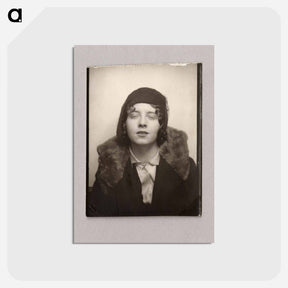 アートポストカード-Flapper in Photobooth
 - セントルイス美術館 Postcard.