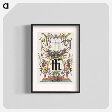 アートポスター-Guide for Constructing the Ligature ffi from Mira Calligraphiae Monumenta
 - 書道のお手本 Poster.
