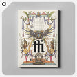 アートパネル-Guide for Constructing the Ligature ffi from Mira Calligraphiae Monumenta
 - 書道のお手本 Canvas.