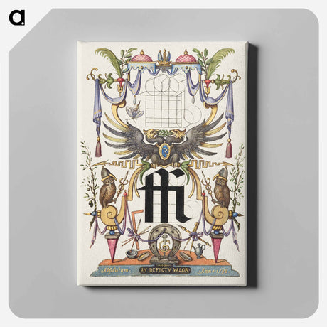 アートパネル-Guide for Constructing the Ligature ffi from Mira Calligraphiae Monumenta
 - 書道のお手本 Canvas.