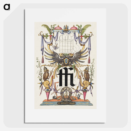 アートポスター-Guide for Constructing the Ligature ffi from Mira Calligraphiae Monumenta
 - 書道のお手本 Poster.