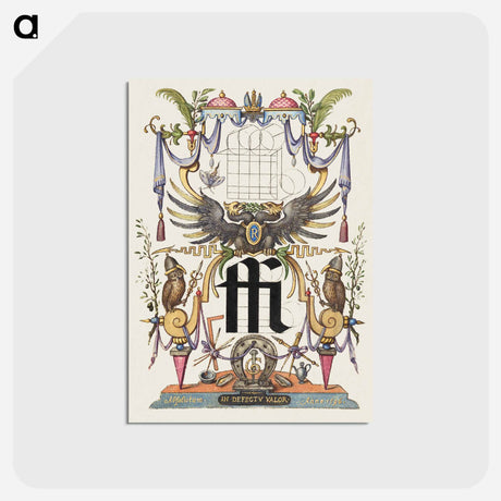 アートポストカード-Guide for Constructing the Ligature ffi from Mira Calligraphiae Monumenta
 - 書道のお手本 Postcard.