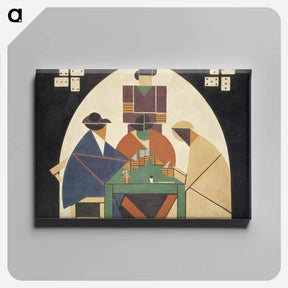 アートパネル-The Card Players - テオ ファン ドゥースブルフ Canvas.