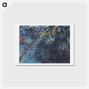 アートポストカード-States of Mind: Those Who Go - ウンベルト ボッチョーニ  Postcard.