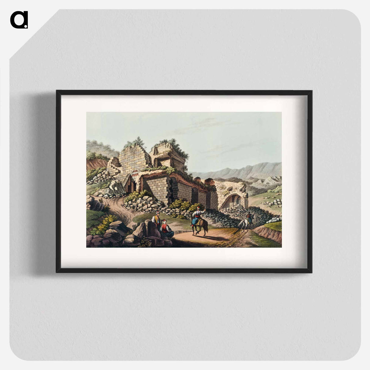 Theatre at Ephesus - View of the Ottoman Empire Poster.