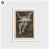 アートポストカード-The First Book of Urizen, Plate 7 (Bentley 12) - ウィリアム ブレイク Postcard.