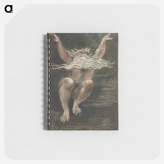 アートメモ帳-The First Book of Urizen, Plate 7 (Bentley 12) - ウィリアム ブレイク Memo.