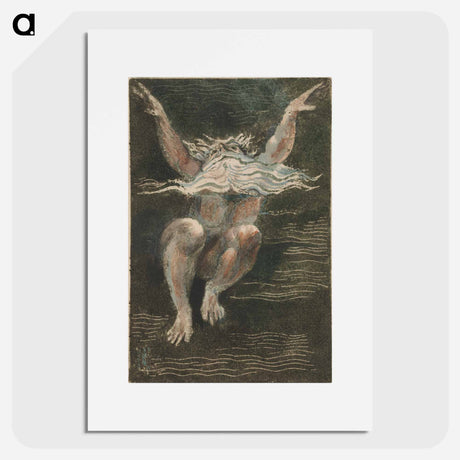 アートポスター-The First Book of Urizen, Plate 7 (Bentley 12) - ウィリアム ブレイク Poster.