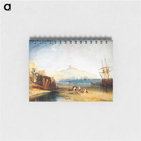 アートメモ帳-Scarborough Town and Castle. Morning.Boys Catching Crabs - ウィリアム ターナー Memo.