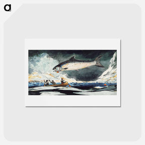 アートポストカード-A Good Pool, Saguenay River - ウィンスロー ホーマー Postcard.
