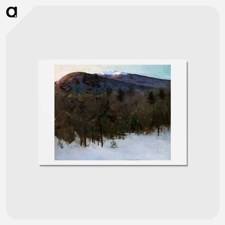 アートポストカード-Mount Monadnock - アボット ハンダーソン セイヤー Postcard.