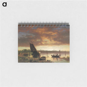 アートメモ帳-Harbor Scene - アルバート ビアスタット Memo.