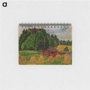 アートメモ帳-Landscape from padasjoki - アルフレッド ウィリアム フィンチ Memo.