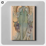 Leslie Carter - Alphonse Mucha Canvas.