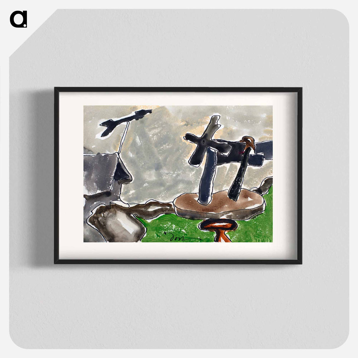 Landscape with Weather Vane - アーサー ダヴ Poster.