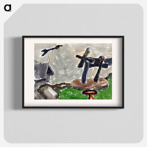 アートポスター-Landscape with Weather Vane - アーサー ダヴ Poster.