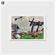 アートポストカード-Landscape with Weather Vane - アーサー ダヴ Postcard.
