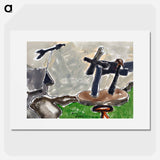 Landscape with Weather Vane - アーサー ダヴ Poster.