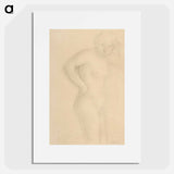Young Nude Girl Kneeling - Auguste Rodin Poster.