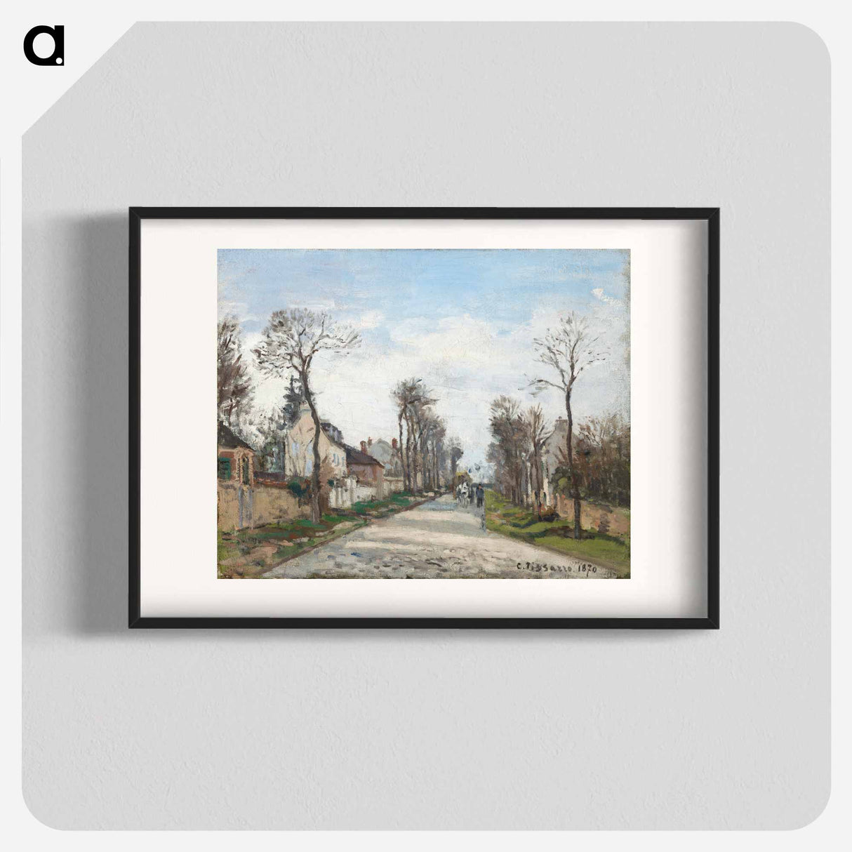 Versailles road, Louveciennes - Camille Pissarro Poster.