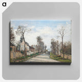 Versailles road, Louveciennes - カミーユ ピサロ Canvas.