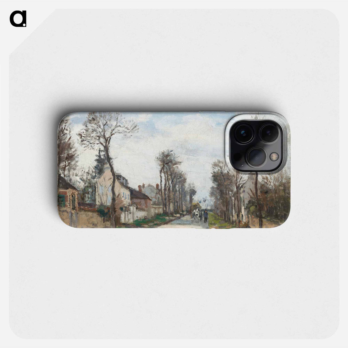 Versailles road, Louveciennes - Camille Pissarro Phone Case.