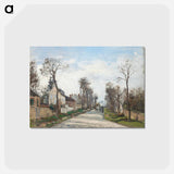 アートポストカード-Versailles road, Louveciennes - カミーユ ピサロ Postcard.