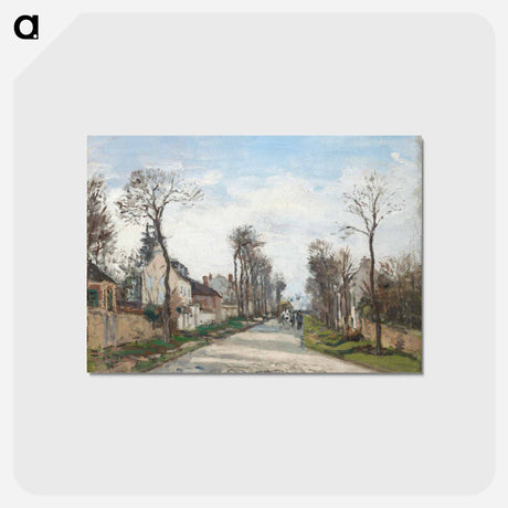アートポストカード-Versailles road, Louveciennes - カミーユ ピサロ Postcard.