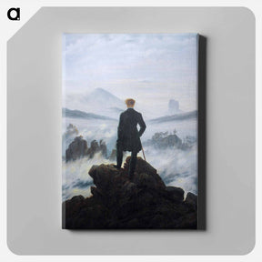 アートパネル-The Wanderer Above the Sea of Fog - カスパー ダーヴィト フリードリヒ Canvas.