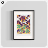 Suggestions pour étoffes et tapis: 60 motifs en couleur - E.A.セギー Poster.