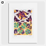 Suggestions pour étoffes et tapis: 60 motifs en couleur - E.A.セギー Poster.