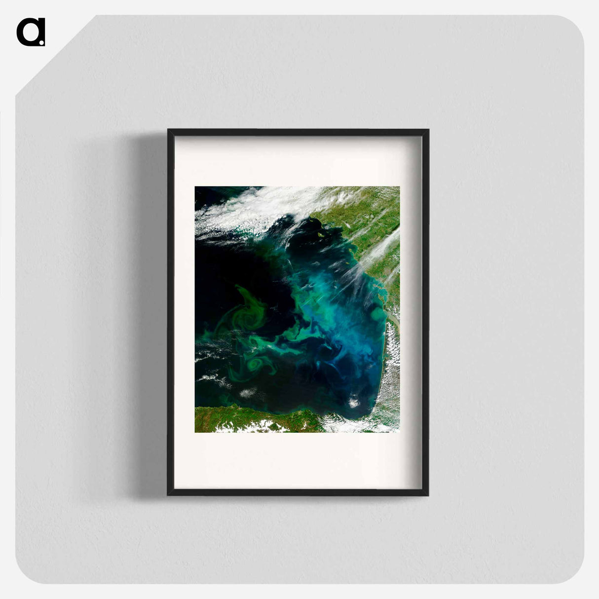 アートポスター-Phytoplankton Bloom, Bay of Biscay
 - 上空からの地球 Poster.