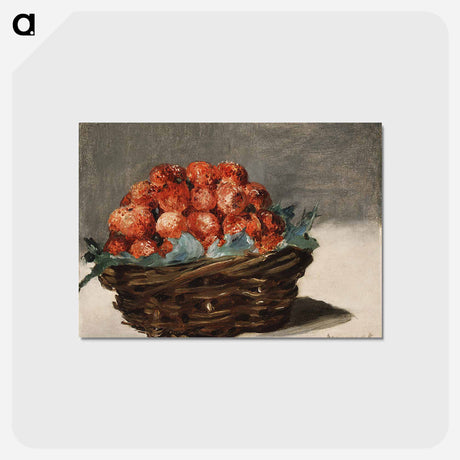 アートポストカード-Strawberries - エドゥアール マネ Postcard.