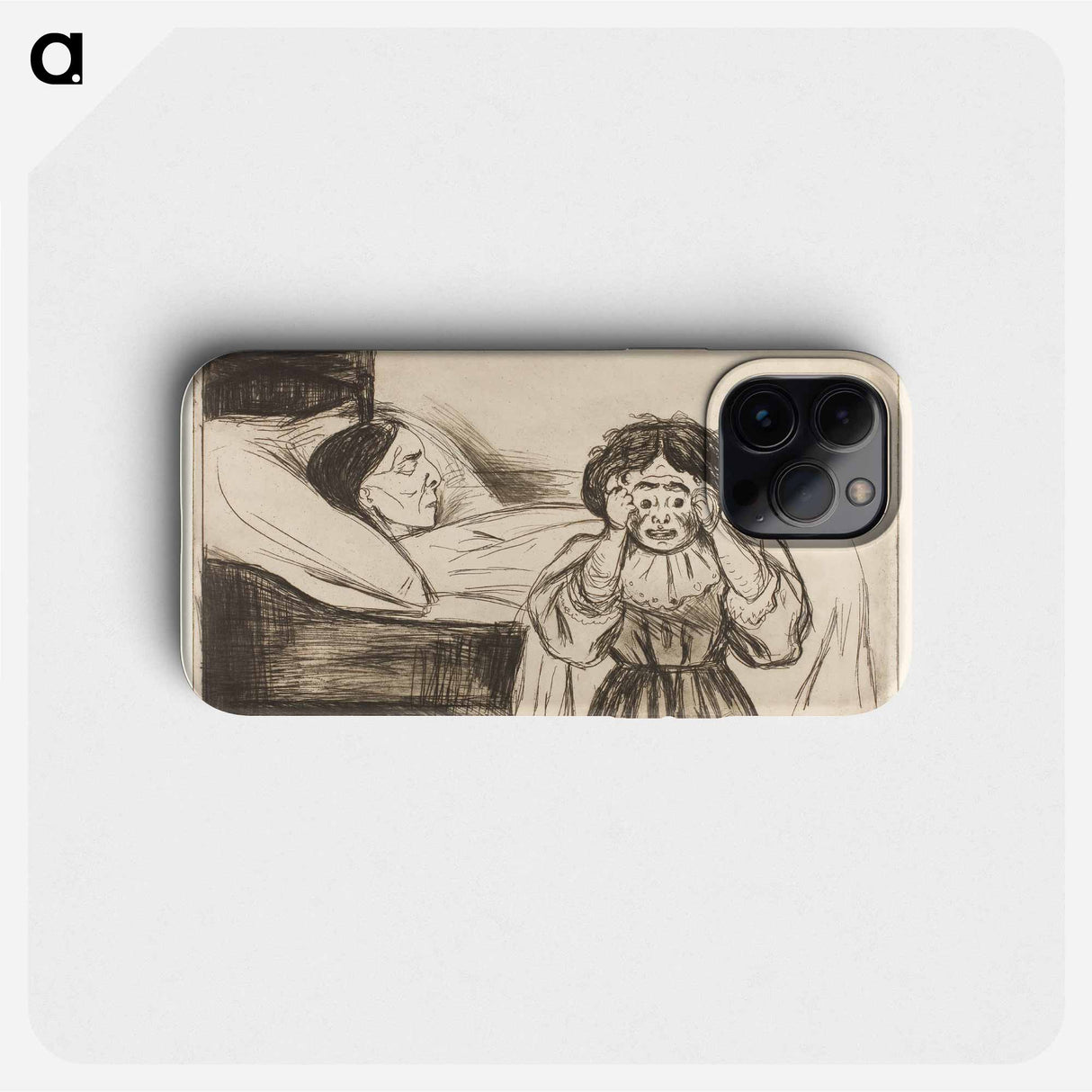 The Dead Mother and Her Child - Edvard Munch Phone Case.