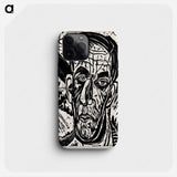 Head of van de Velde, Bright - Ernst Ludwig Kirchner Phone Case.