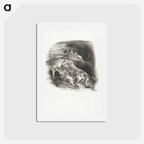 モノクロ - ウジェーヌ ドラクロワ Postcard.