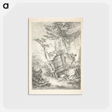 アートポストカード-The Laundress - フランソワ ブーシェ Postcard.