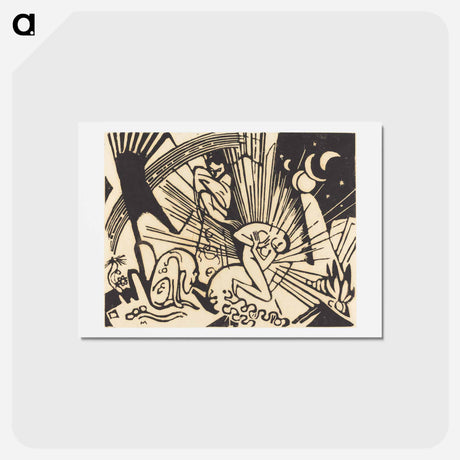アートポストカード-Reconciliation - フランツ マルク Postcard.