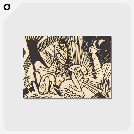 アートポストカード-Reconciliation - フランツ マルク Postcard.