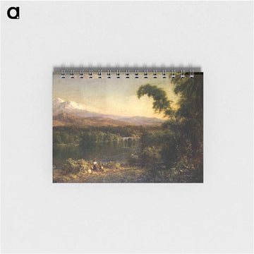 Figures in an Ecuadorian Landscape - フレデリック エドウィン チャーチ Memo.