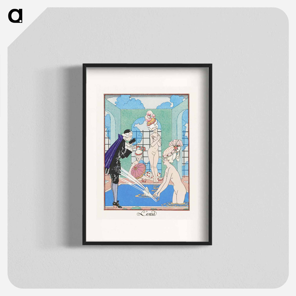 L'Eau - ジョージ バービエ Poster.