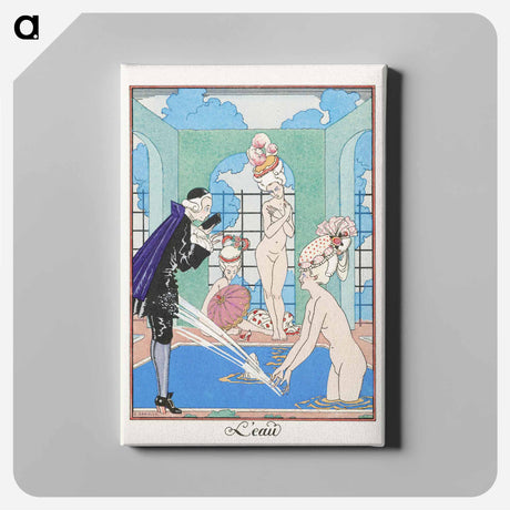 アートパネル-L'Eau - ジョージ バービエ Canvas.