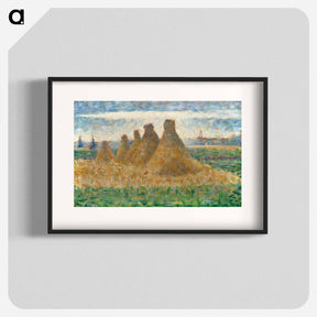 アートポスター-Haystacks - ジョルジュ スーラ Poster.