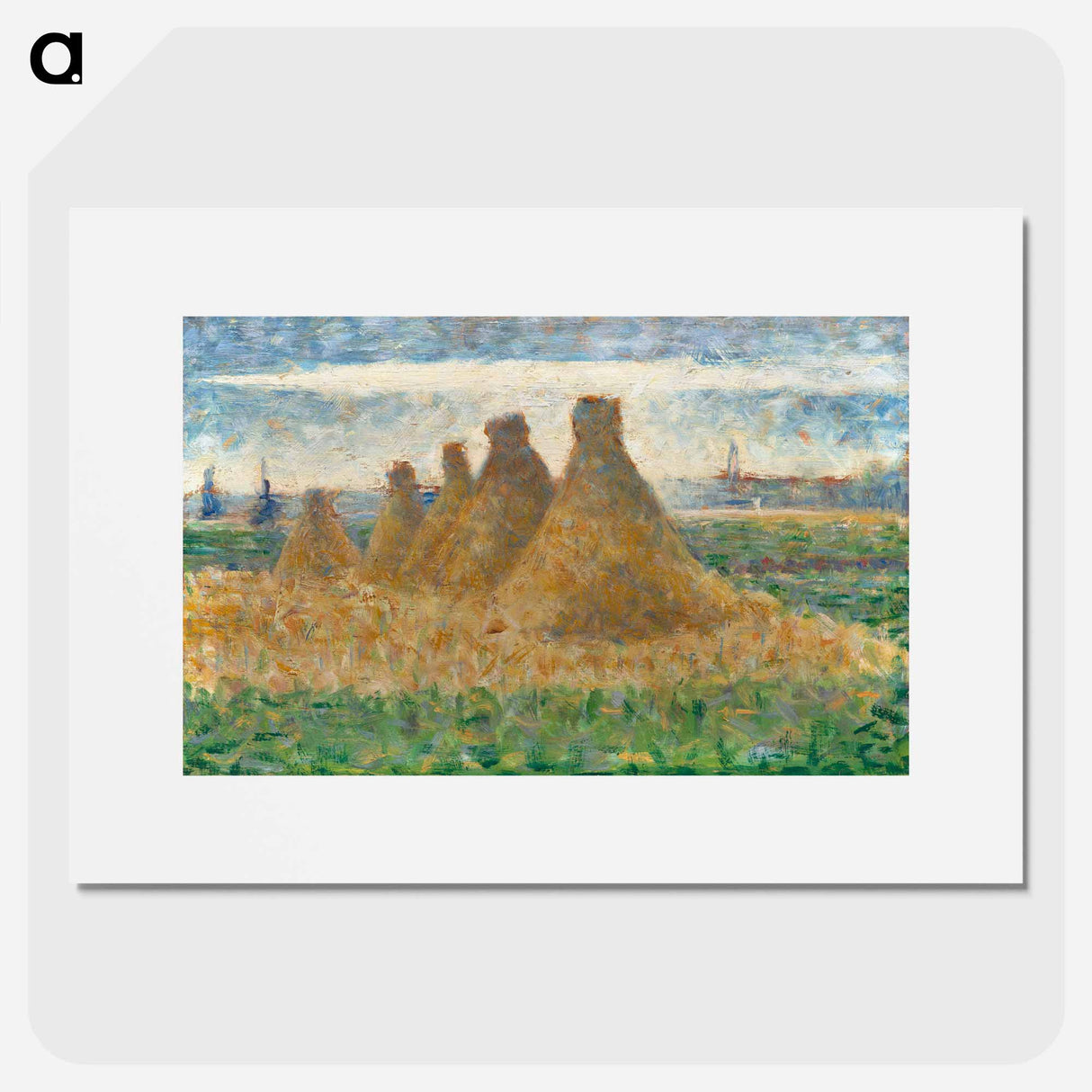 Haystacks - Georges Seurat Poster.