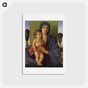 アートポストカード-Madonna with Trees - ジョヴァンニ ベッリーニ Postcard.