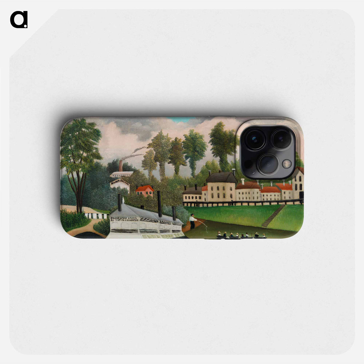 The Laundry Boat of Pont de Charenton - アンリ ルソー Phone Case.