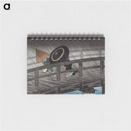 アートメモ帳-Rain on Izumi Bridge - 高橋 宏明 Memo.