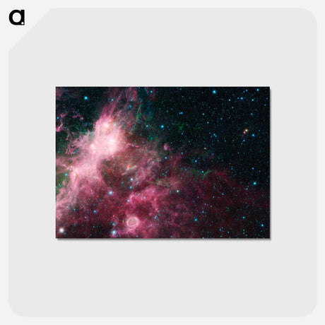アートポストカード-Spitzer's Stellar Cradle and Grave
 - ハッブル画像 Postcard.