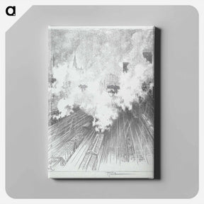 アートパネル-Train Yard, St. Louis
 - ジョセフ ペネル Canvas.