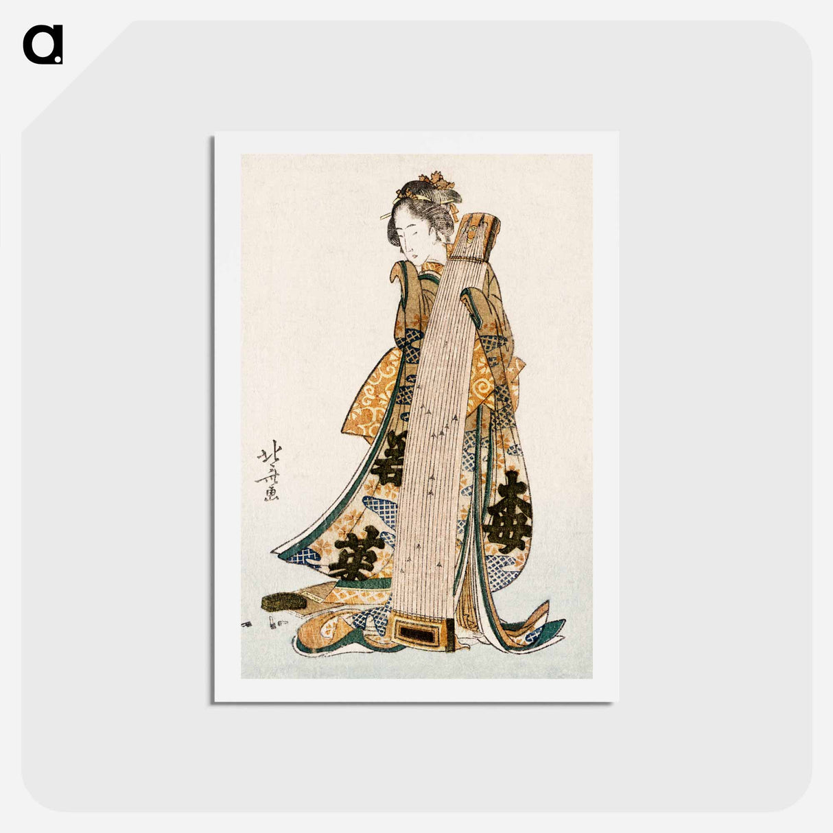 アートポストカード-Hokusai’s Japanese woman - 葛飾 北斎 Postcard.
